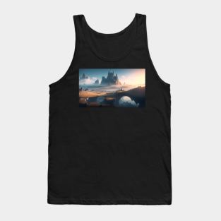 Natural landscape on another planet Tank Top